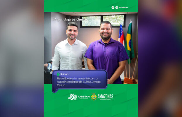 Reunião de alinhamento com o superintendente da Suhab, Jivago Castro
