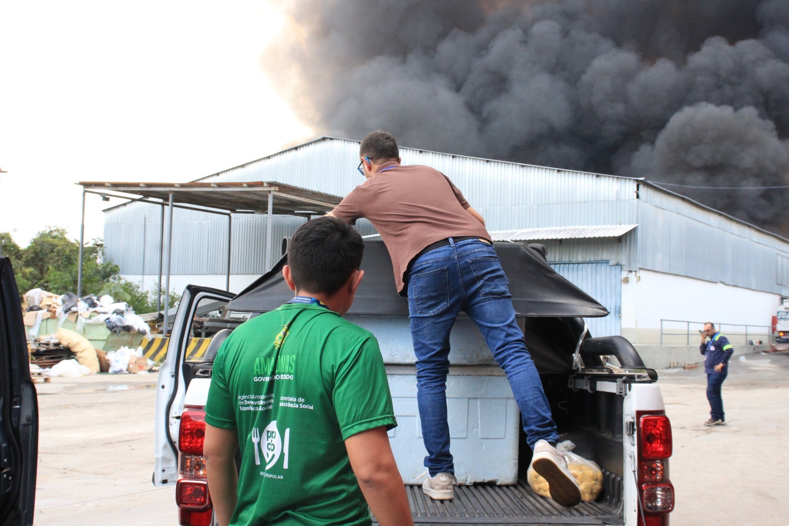 Ação integrada no incêndio do Distrito: 150 refeições com o Prato Cheio